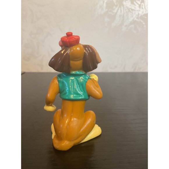 Vintage 1988 Walt Disney Oliver & Company Dodger Dog Figurine 3" Cake Topper - Picture 2 of 3